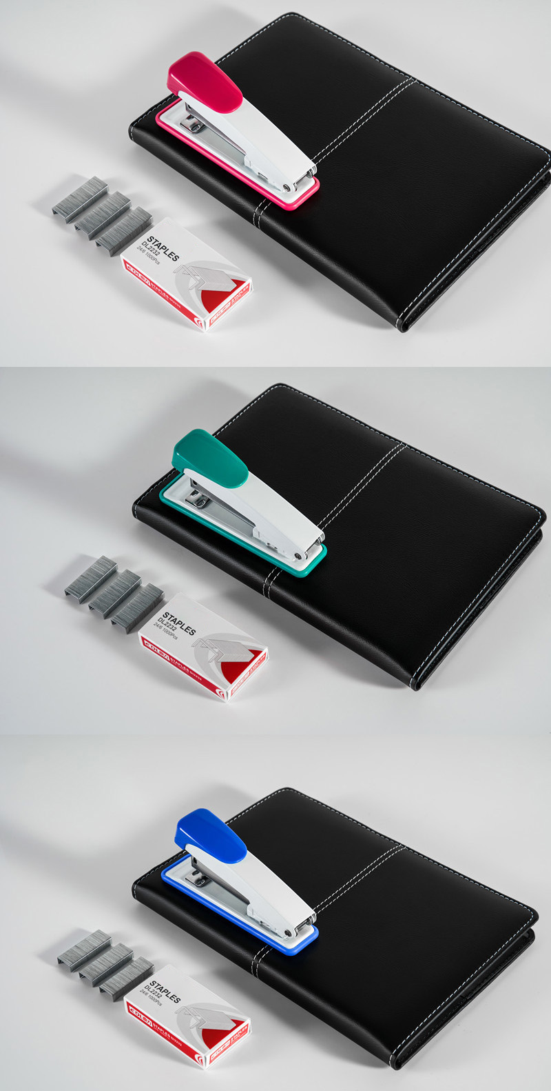 High Quality basic style medium sized desktop paper stapler manual metal office stapler with custom logo print (2)